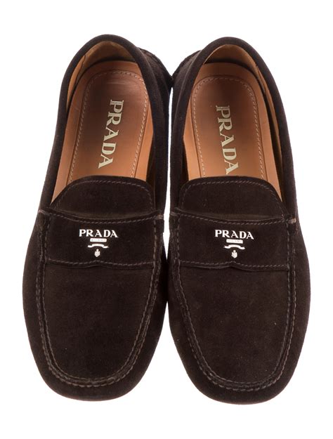 black prada loafers men|Prada driving loafers men's.